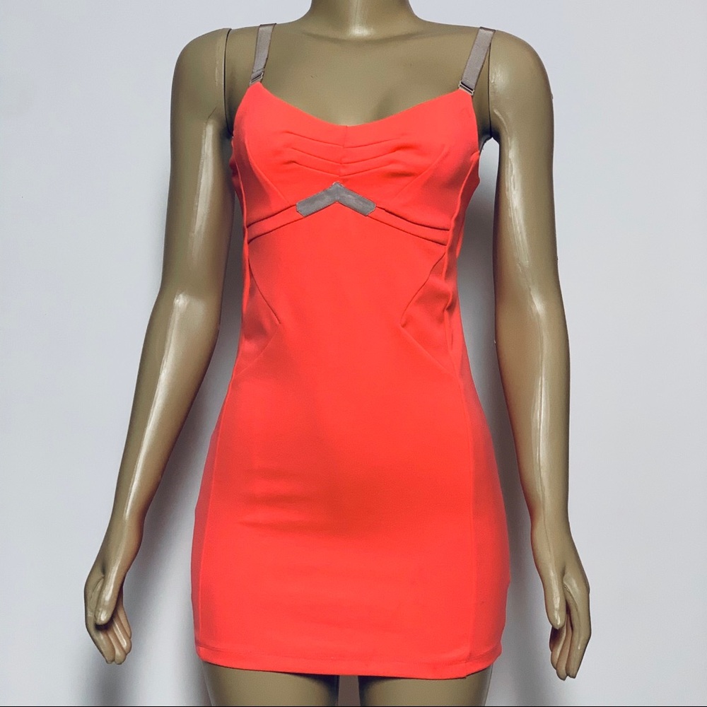 TopShop mini orange dress